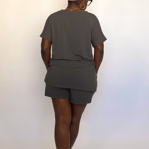 Cozy Matching Pant & Shirt Set - Ash Gray - Picture 2 of 4